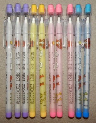10 Vintage Noah Multipoint Stacking Pencils, 11 leads per pencil, 4 colors