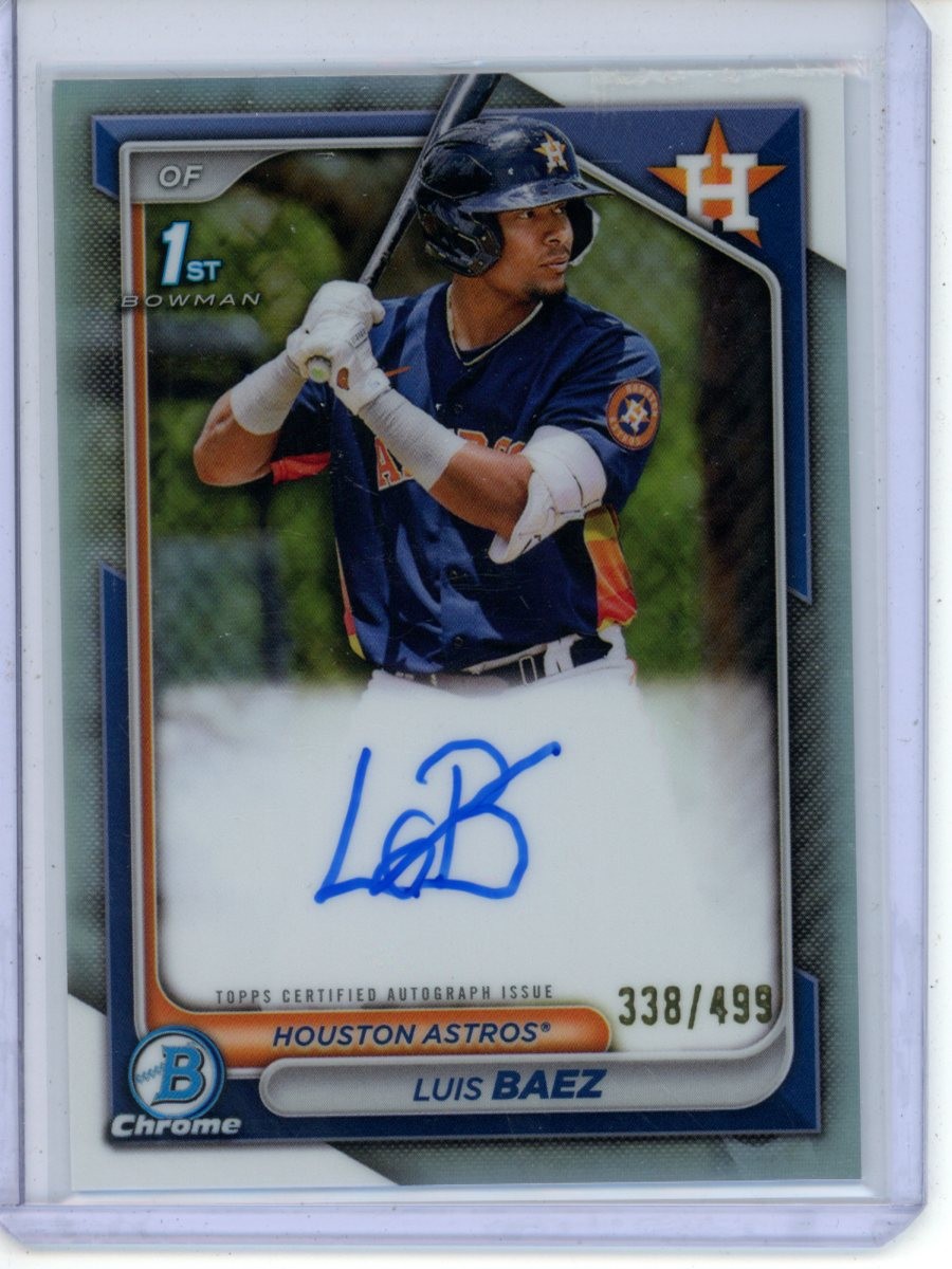 2024 Bowman Luis Baez Chrome Refractor /499 Auto #CPA-LB