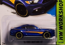 2015 Hot Wheels Workshop #247 '15 FORD MUSTANG GT CFJ24