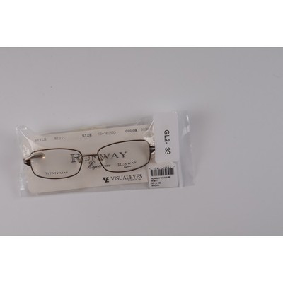 Runway Eyewear Unisex Glasses RT811 Brown Solid 53-16-135 Titanium NWT