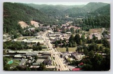 Gatlinburg Tennessee TN Aerial View Smoky Mountains North Carolina NC Postcard