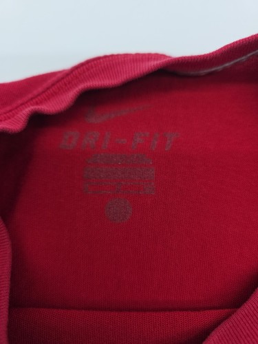 The Nike Tee Dri-fit Swoosh T-shirt Men  Small Red Tee.#42288 - Picture 5 of 10