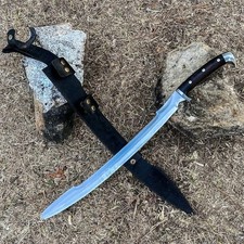 Custom Handmade D2 Steel Blade Tactical Viking Sword | Hunting Sword Camping