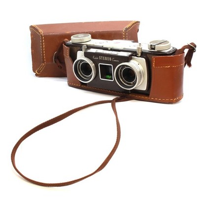 Kodak Stereo Realist Stereoskopische 3D 35 mm Vintage Filmkamera Schwarz
