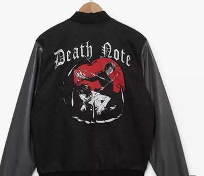 Death Note Embroidered Varsity Jacket BoxLunch Exclusive Size
