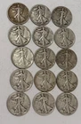 1935 1936 1939 Walking Liberty Half Dollar 90% Silver - Lot 15 Condition Varies