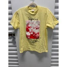 Camiseta Supreme Madonna Para Hombres Mediana Amarilla Justify My Love Gráfica Camisa Buena