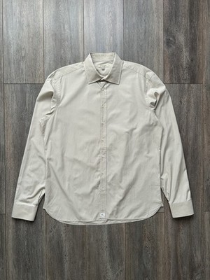 Barberry London Beige Men s Shirt Mini Logo Size 43