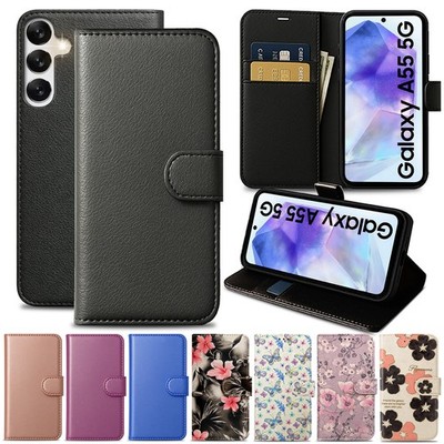 Premium Handy Hülle für Samsung A15 A35 A55 5G PU Leder Wallet Flip Cover