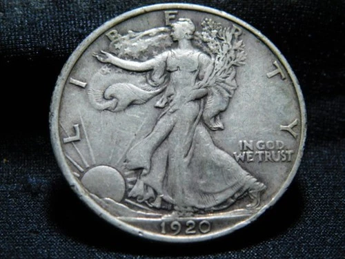 1920 WALKING LIBERTY HALF DOLLAR  VF+