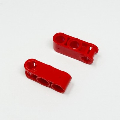 42003 LEGO Technic Axle & Pin Connector Perpendicular 3L 2 Pin Holes RED (2)