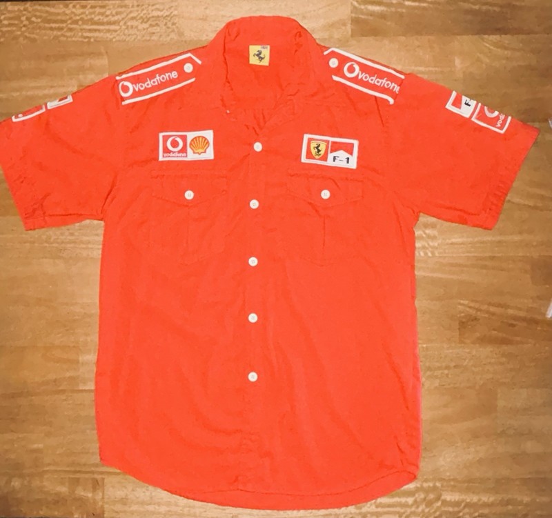 Michael Schumacher F1 Vintage Crew Shirt Men's L