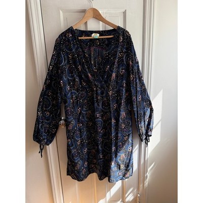 Maeve Anthropologie Gianna A-Line Dress - Celestial Print - Size 18W - EUC