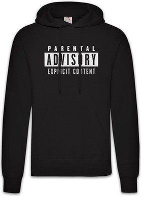 Parental Advisory Explicit Content Herren Hoodie Rap Hip Hop Music Musik