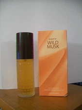 WILD MUSK BY COTY 1.5oz Diamond Cut Bottle COLOGNE SPRAY (NEW IN BOX) Never Used