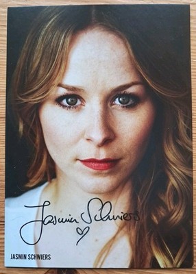 Jasmin Schwiers Orig Autogramm signiert Kanu des Manitu uvm Schauspiel - AK