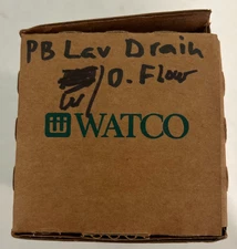 WATCO 800-PP-BRS-PB Push Pull Lavatory Drain with Overflow New FREE SHIPPING