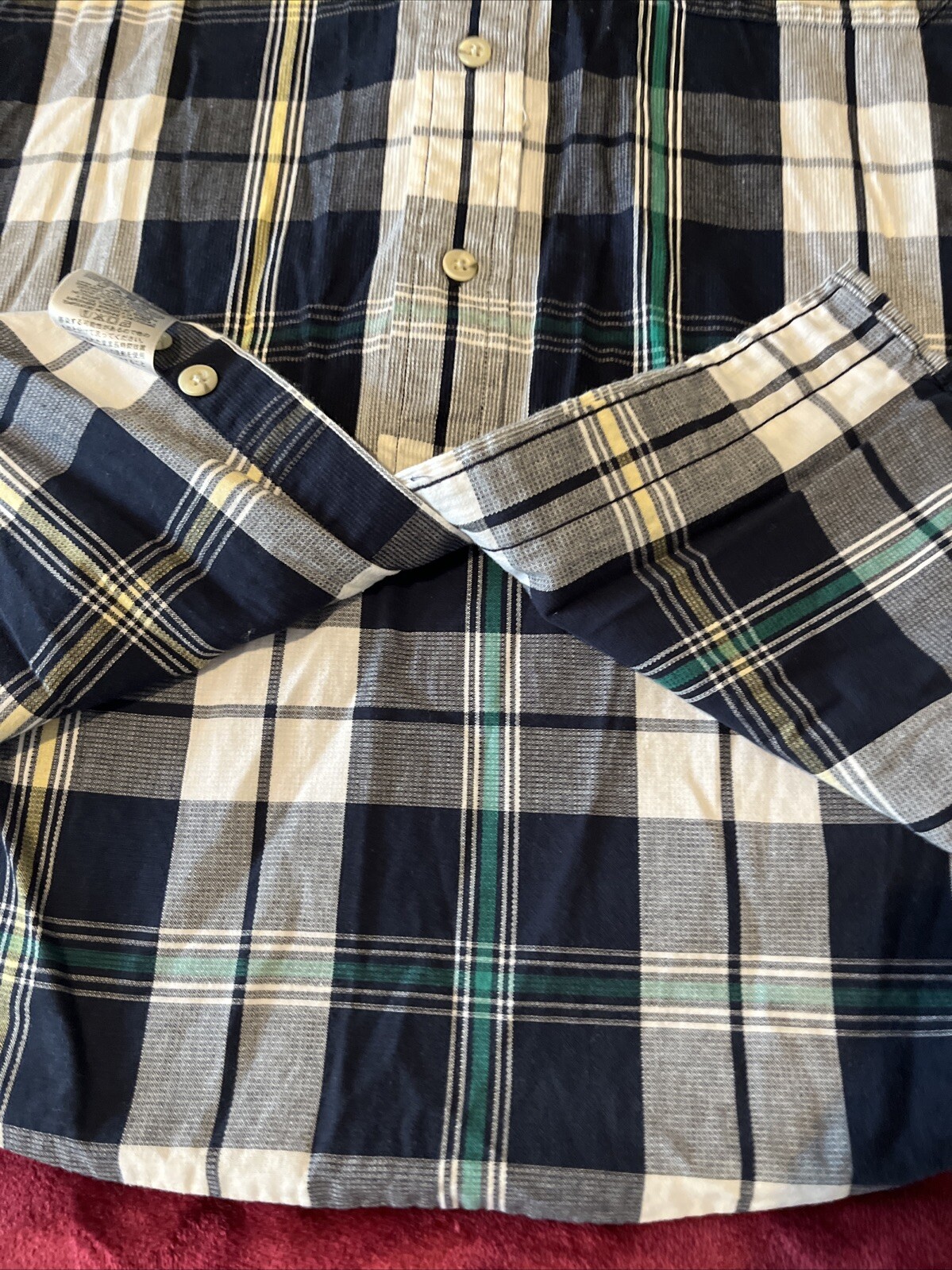 Authentic Pendleton Short Sleeve Plaid Button Shi… - image 8