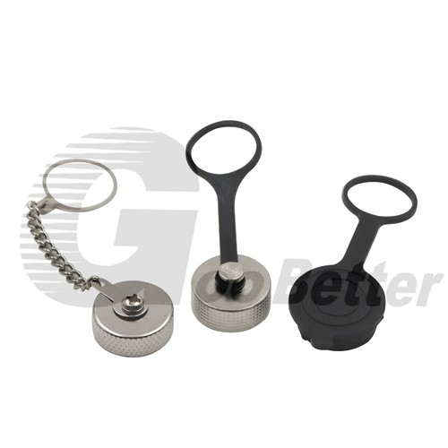 GX16 M16 Aviation Plug Waterproof Cover Plastic / Metal Dust Cap For 16mm Socket - Picture 2 of 15