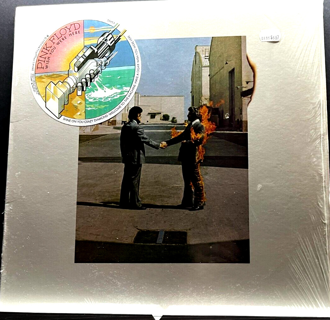 Pink Floyd-Wish You Were Here-LP Vinyl-1975, 33453 VG+