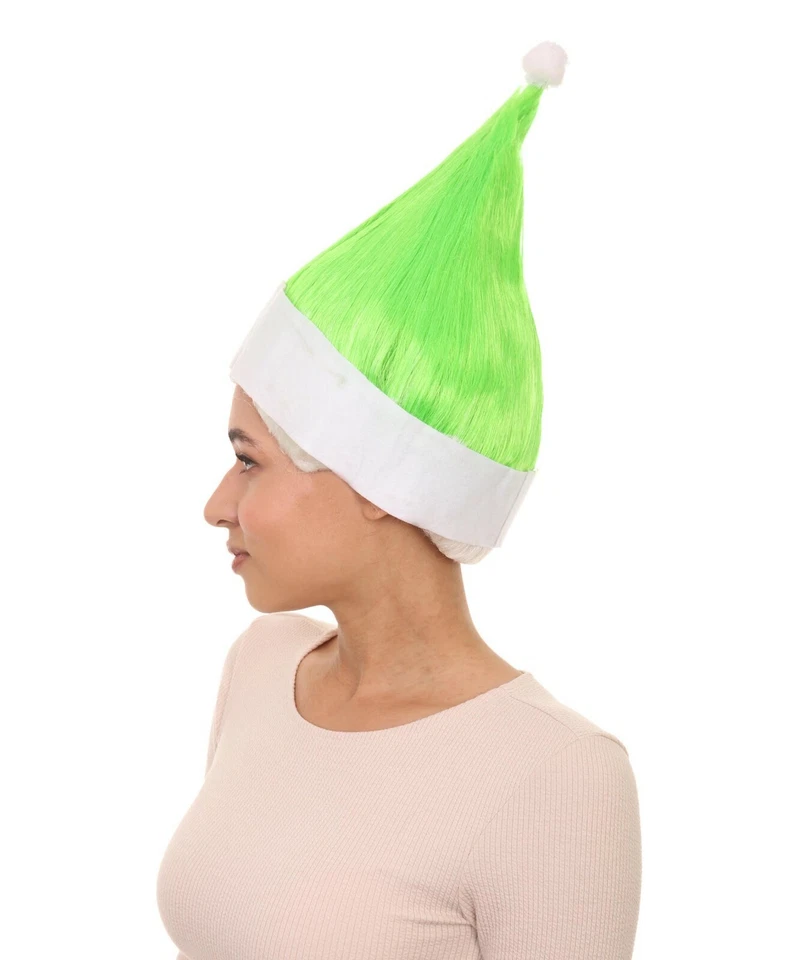 Ayudante de Papá Noel verde lima | Pelucas de Navidad | Gorra transpirable sin tapa HW-2679A Foto 3 de 4
