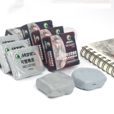 4.5*3.5*0.9cm Marie's C6142 Soft Rubber Eraser Adhesive Kneadable Cleaning 1PCS