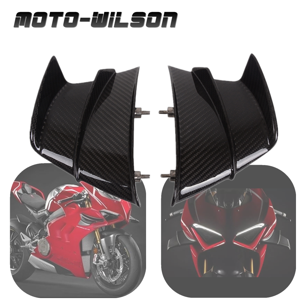 For Ducati Panigale V4R 2018 2019 Carbon Fiber Winglet Aerodynamic