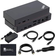 Docking Station USB c Gen 2 with 90W AC Power Adapter HDMI Cable USB Type-C