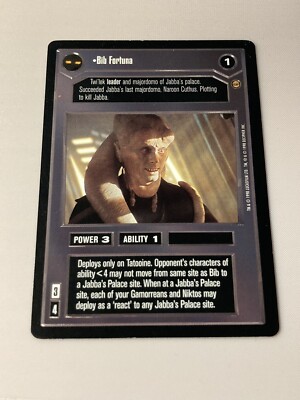 Bib Fortuna Jabba's Palace Star Wars Decipher CCG nsc4