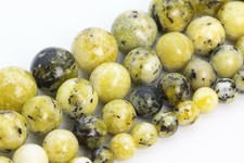 Yellow Turquoise Beads Grade AAA Round Gemstone Loose Beads 4/6/8/10MM