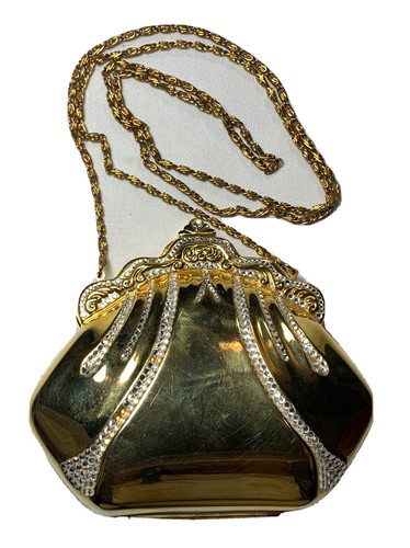 La Regale Metal Purse Beaded SZ S Gold - 第 1/5 張圖片