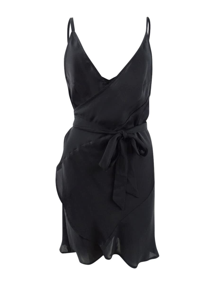 micro black dress Moonlight Sequin Cape Micro Mini Dress – Black