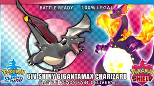 Details About 6iv Square Shiny Gigantamax Charizard Fast Delivery Pokemon Sword And Shield