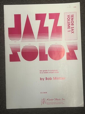 Jazz Solos (Tenor Sax) - (B. Mintzer) vol 1 1/2 price
