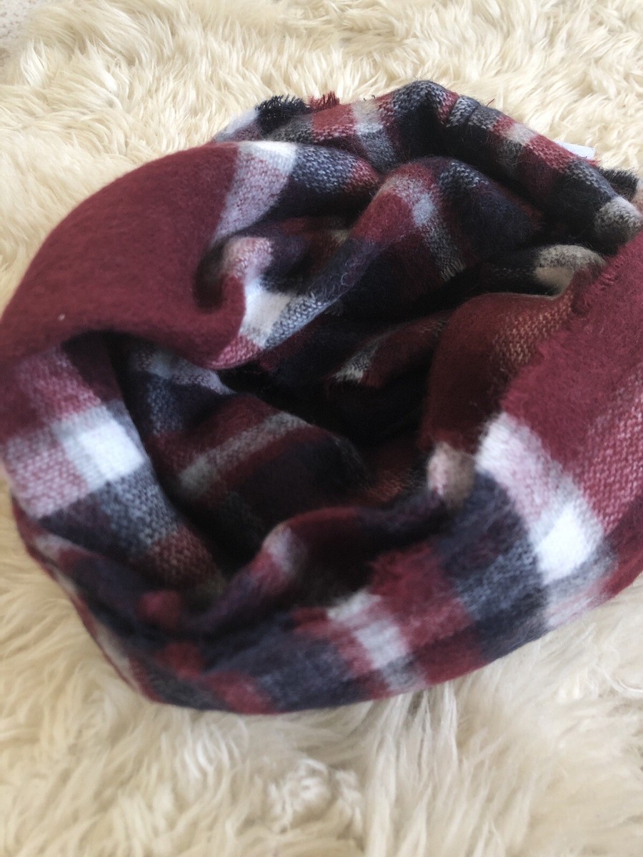 Foulard Infini Zara Garçon/fille – Imprimé Carreaux, Taille M, Neuf