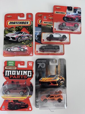 6x Matchbox 2020 Corvette C8 Set inkl. Super Chase (aka STH Treasure Hunt) HDR10