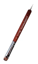 Manicure & Pedicure French Brush  777F Red Wood Handle With Dotting Size #16