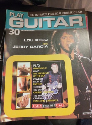 Play Guitar Magazine 1999 Lou Reed Jerry Garcia,Pantera,Charlie Christian  