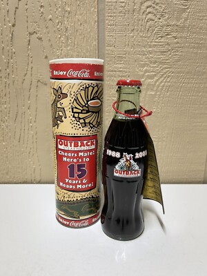 HTF Outback Steakhouse 15 Years Coke Bottle With Tube with Hangtag 1988 to 2003