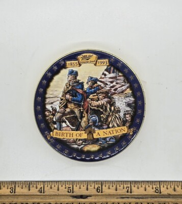 Miller Genuine Draft 1855-1993 Birth Of A Nation Coasters NOS In Original Tin
