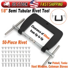 Semi Tubular Rivet Tool For 1/8" Semitubular Rivets Fixt Dies, Fixed Vent Window