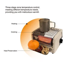 Portable Gas Stove Heater for Outdoor Camping &Hiking Gas Canister Heater Cooker