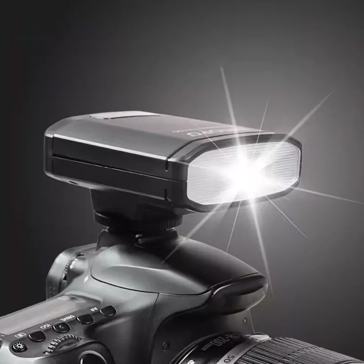 TR-100 Mini Camera Flash Light Speedlite Wireless 5500K Hot Shoe