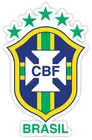 Brasil team Brazil CBF National Football Association sticker decal 3" x 5"