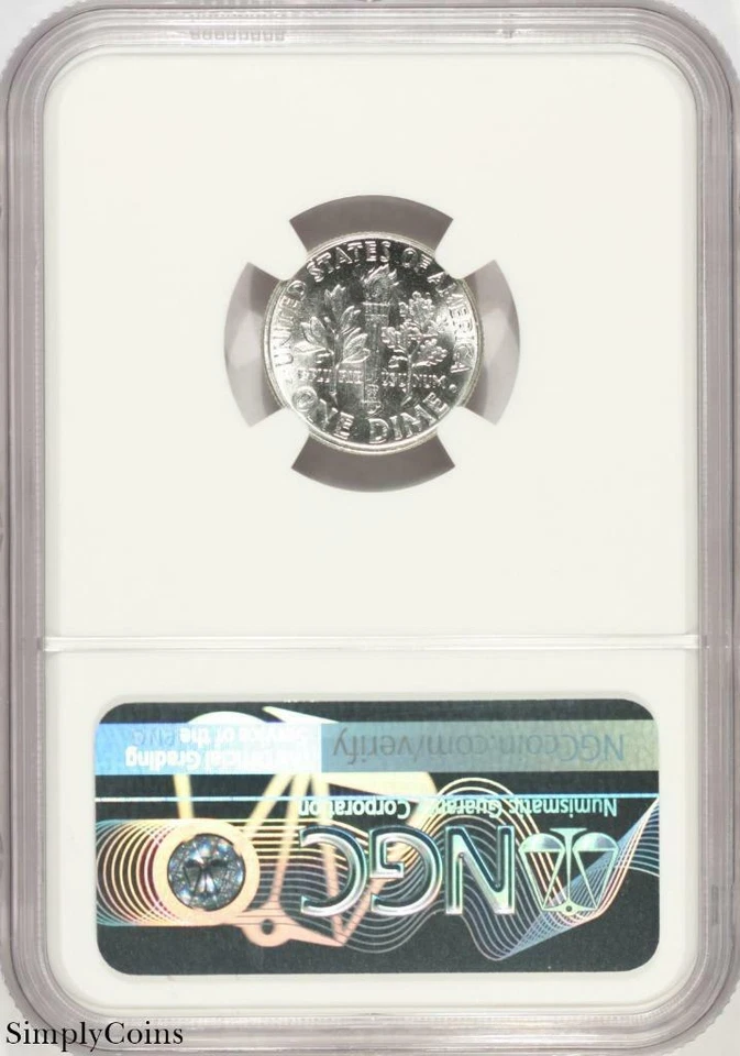 1963 DDO VP-007 Roosevelt Dime ~ NGC MS65 ~ TOP POP! ONLY 1 GRADED! - Image 2 of 2