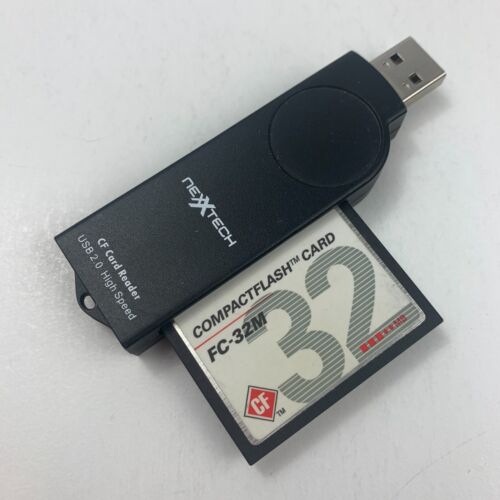 Nexxtech CF Card Reaser USB 2.0 Adapter with Canon Compactflash Card FC-32M - Bild 1 von 3