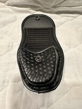 rocotactical Basketweave Hidden Snap Single handcuff case For Duty Belt.