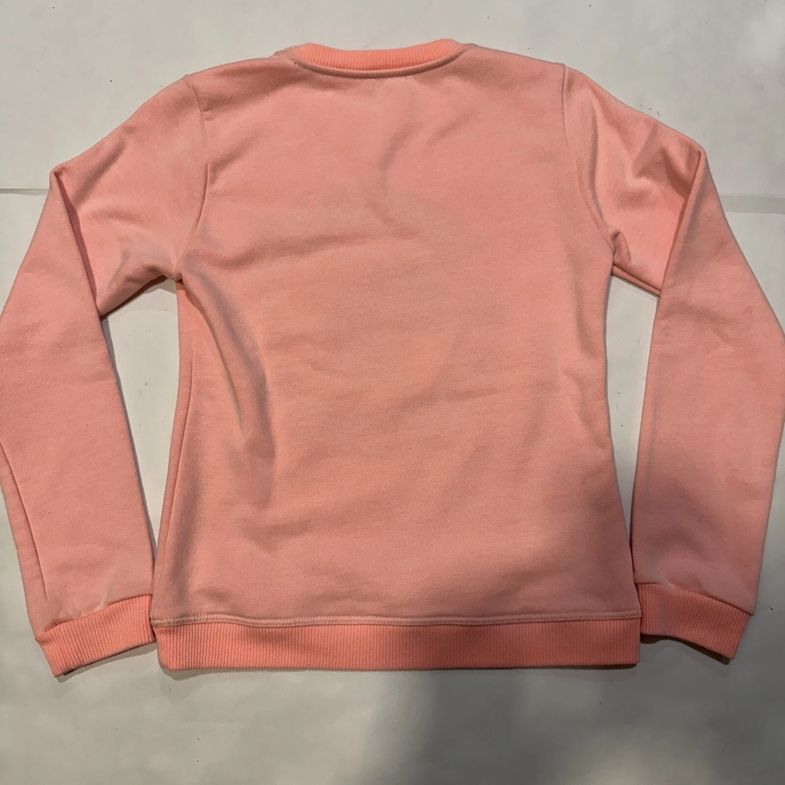 Maglione Kenzo bambina rosa chiaro ricamato tigre taglia L felpa grafica donna