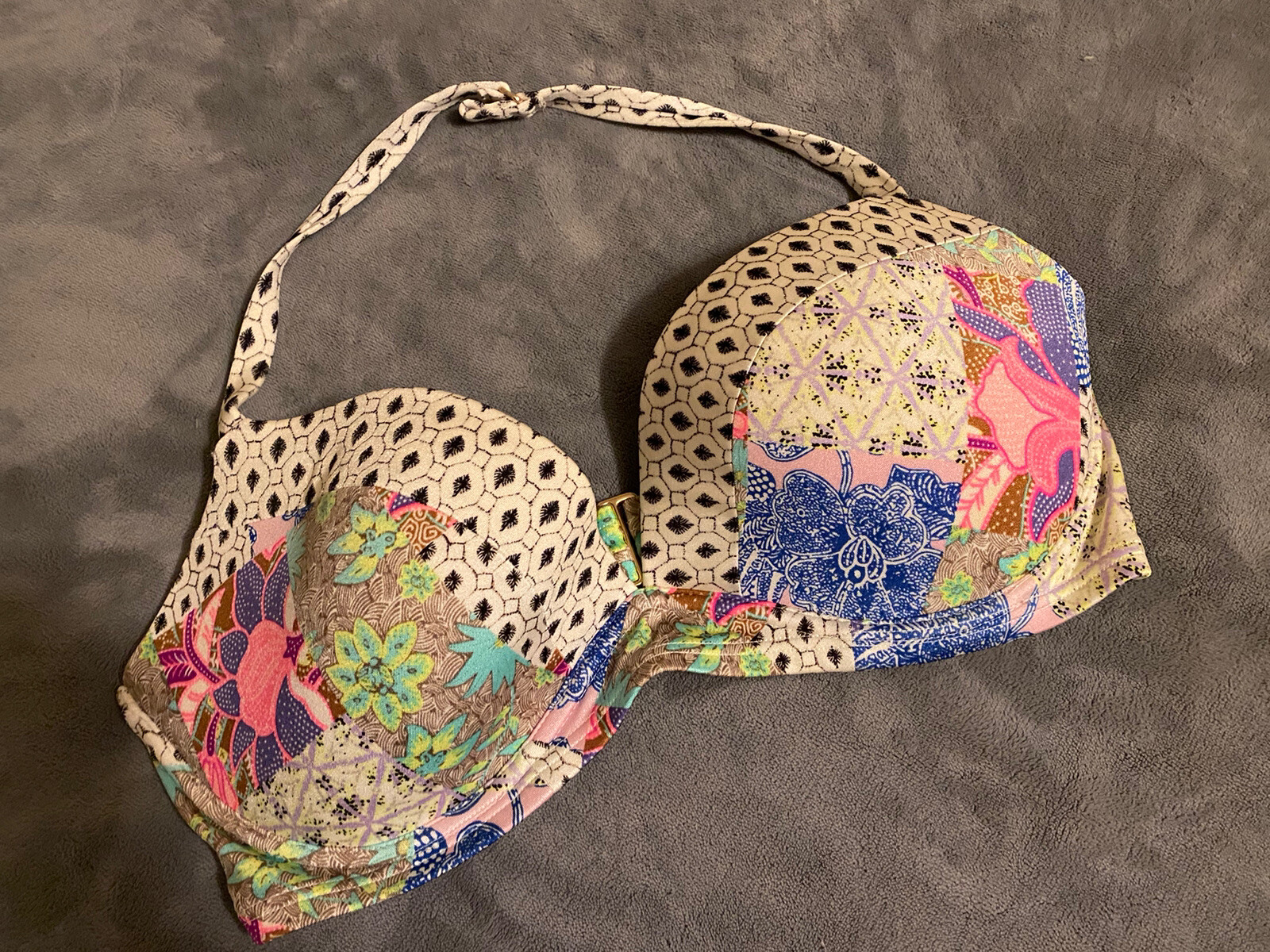 Victoria’s Secret Swimsuit 3PC Bikini Angel Halter 3… Gem