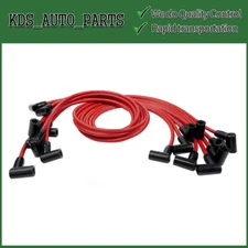 Set Of 9 Upgrade Spark Plug Wires For HEI SBC BBC 350 383 454 RED PW-SBC350